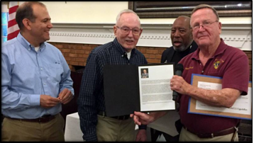 Lion Eldon Wright Receives Recognition from VLEIF President Woody Woodard