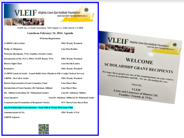 VLEIF Scholarship LUncheon - Feb 2024